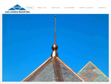 Tablet Screenshot of lesjonesroofing.com